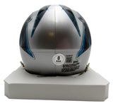 Julius Peppers Autographed/Signed Carolina Panthers Mini Helmet Beckett 200067