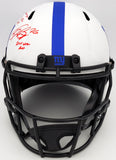 LAWRENCE TAYLOR SAQUON BARKLEY AUTO GIANTS LUNAR FULL SIZE HELMET BECKETT 202989