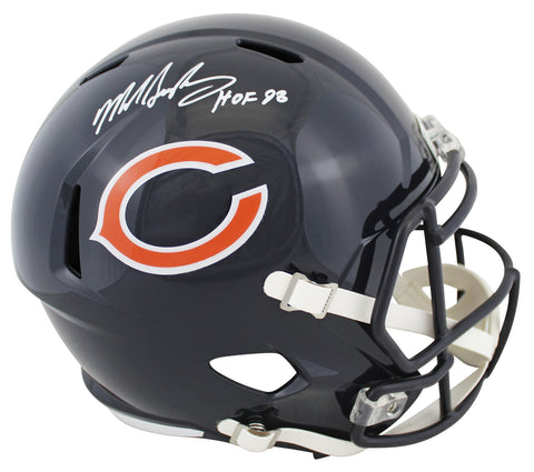 Bears Mike Singletary "HOF 98" Signed Full Size Speed Rep Helmet JSA Witness