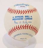 Ricky Henderson Autographed Official American Leauge Baseball JSA COA