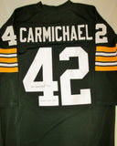 Packers AL CARMICHAEL Signed Custom Green TB Jersey AUTO w/ Packers HOF 1974