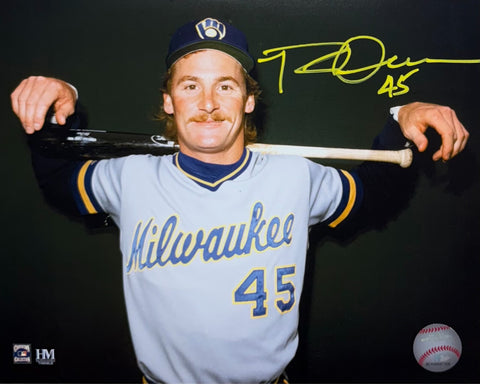 ROB DEER - Milwaukee Brewers Outfielder MLB - Signed 8x10 Photo #10 AUTO