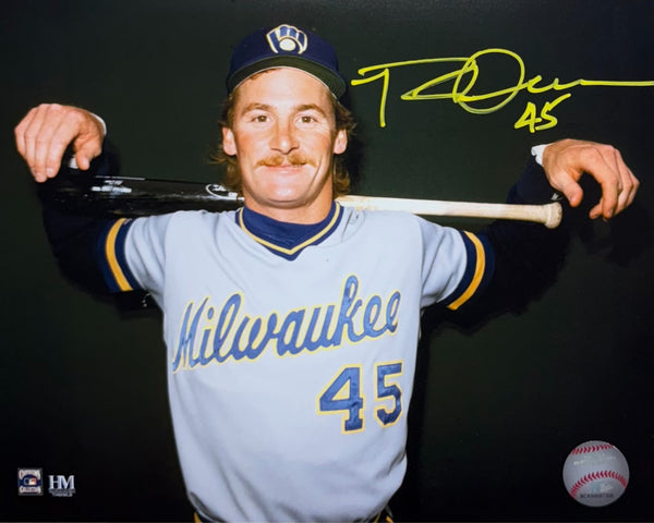 ROB DEER - Milwaukee Brewers Outfielder MLB - Signed 8x10 Photo #10 AUTO
