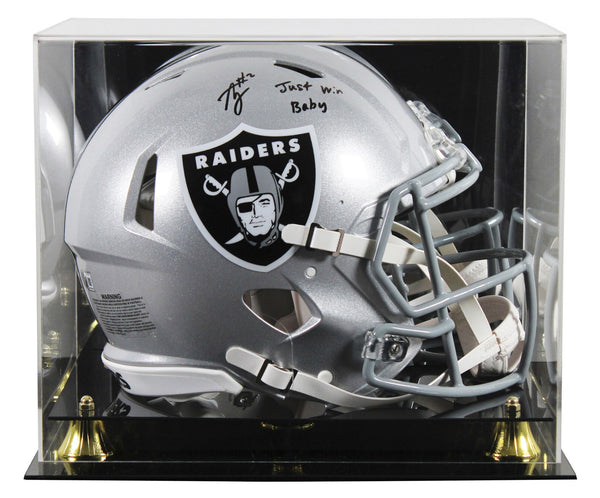 Raiders Ashton Jeanty "JWB" Signed F/S Speed Proline Helmet W/ Case BAS Witness