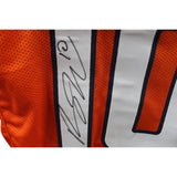 Bo Nix Autographed/Signed Pro Style sz XL Orange Jersey Beckett Witness 44980