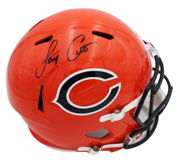 Jay Cutler Signed Chicago Bears Speed Replica Alternate 2022 Orange NFL Helmet