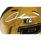 Aidan O'Connell Signed Purdue Boilermakers Chrome Mini Helmet Beckett 43667