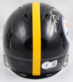Hines Ward Signed Steelers Speed Mini Helmet - Beckett W Holo *Silver *thin
