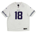 Justin Jefferson Signed Minnesota Vikings Nike Alternate White NFL Jersey