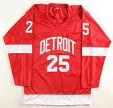 Darren McCarty Signed Detroit Red Wings Jersey Inscribed "4x SC Champ" (Beckett)