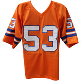 Randy Gradishar Autographed/Signed Pro Style Orange Jersey HOF Beckett 44574