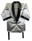 Mike Tyson Authentic Signed Silver Everlast Robe Autographed JSA #AM50035