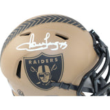 Howie Long Signed Las Vegas Raiders 22 Salute Mini Helmet Beckett 43966