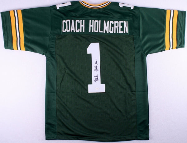Mike Holmgren Signed Green Bay Packers Jersey (JSA) Super Bowl XXXI Champ /Coach