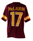 Terry McLaurin Autographed Maroon Custom Football Jersey Commanders Beckett