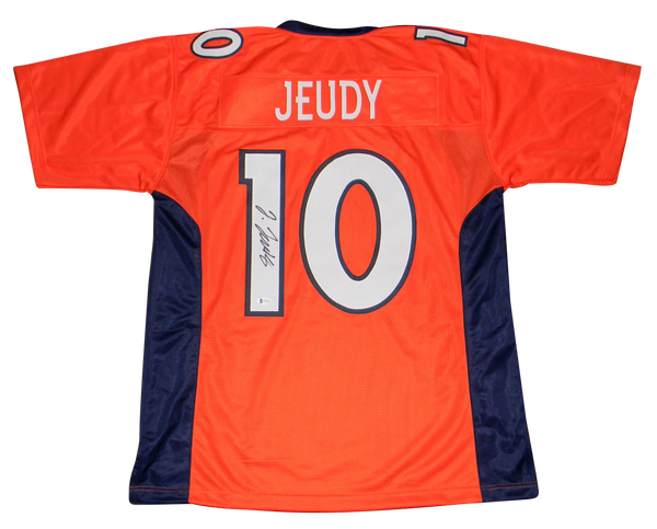 JERRY JEUDY AUTOGRAPHED SIGNED DENVER BRONCOS #10 ORANGE JERSEY BECKETT