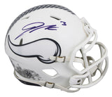 Vikings Jordan Addison Signed STS III Speed Mini Helmet W/ Case BAS Witnessed