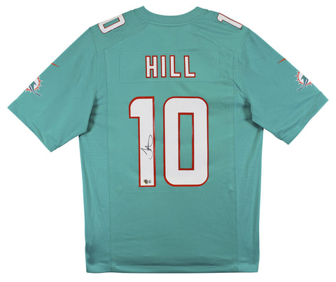 Dolphins Tyreek Hill Signed Teal Nike Game Jersey BAS Witnessed #2W232849
