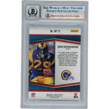 Eric Dickerson Autographed 2022 Panini Mosaic #HF-11 Slabbed Card Beckett 50352