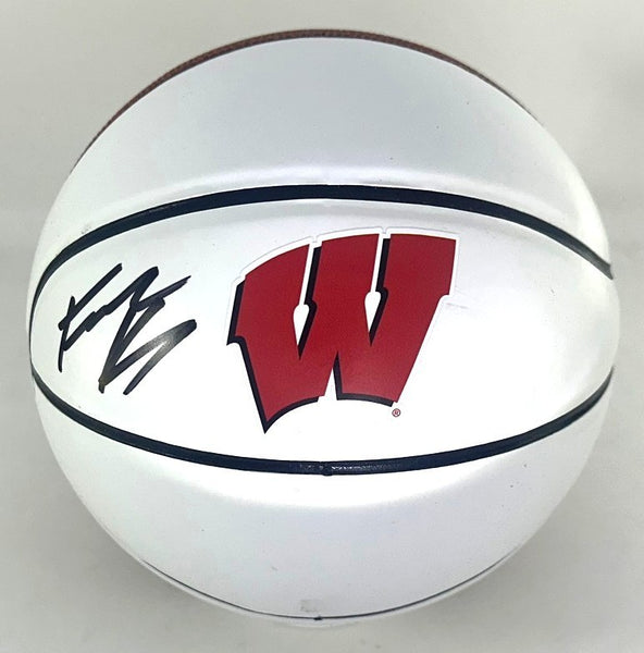 Badgers FRANK KAMINSKY Signed WI LOGO Mini Basketball AUTO - BAS