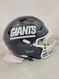 ABDUL CARTER SIGNED NEW YORK GIANTS THROWBACK SPEEDFLEX HELMET BECKETT QR
