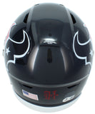 David Montgomery Autographed Houston Texans Speedflex Midi Helmet Beckett