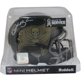 Derrick Brooks Autographed Tampa Bay Buccaneers 25 STS Mini Helmet Beckett 54744