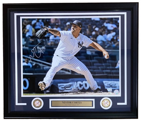 Nestor Cortes Signed Framed 16x20 New York Yankees Photo Fanatics