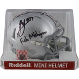 Jack Sawyer Autographed Ohio State Buckeyes Mini Helmet F Michigan Beckett 54036