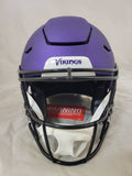 JUSTIN JEFFERSON SIGNED MINNESOTA VIKINGS F/S SPEEDFLEX HELMET BAS QR