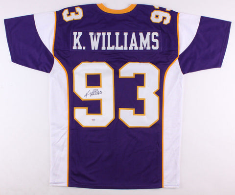 Kevin Williams Signed Vikings Jersey (PSA COA) Minnesota Def Tackle 2003-2013