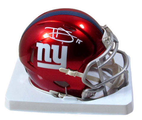 Tommy DeVito Autographed/signed Flash Mini Helmet Giants Beckett 184873