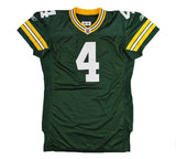 Brett Favre Signed Green Bay Packers Game Issued Reebok Green NFL Jersey