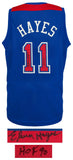 Elvin Hayes Signed Blue T/B Custom Basketball Jersey w/HOF'90 - (SCHWARTZ COA)