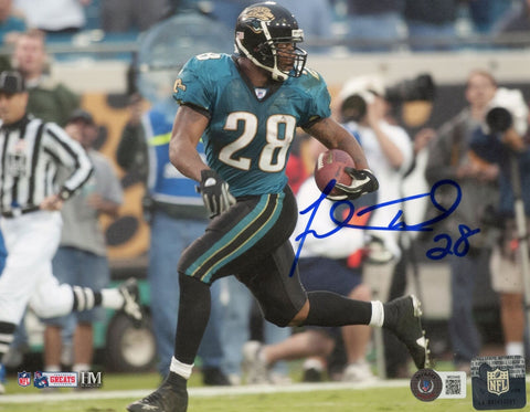Fred Taylor Autographed/Signed Jacksonville Jaguars 8x10 Photo Beckett 40161