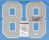 Charlie Sanders "HOF 07" Signed Detroit Lions Jersey (JSA COA) 7xPro Bowl T.E.