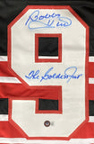 Bobby Hull Signed Custom Black/Red Pro-Style Hockey Jersey The Golden Jet BAS