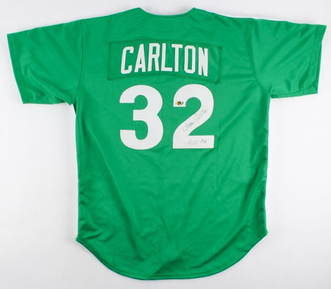 Steve Carlton Signed Phillies Jersey Inscribed "HOF 94" (MAB Hologram)