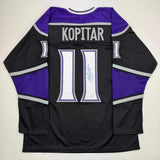 Autographed/Signed Anze Kopitar Los Angeles LA Black Hockey Jersey BAS COA #2