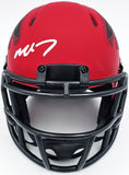 MICHAEL VICK AUTOGRAPHED FALCONS RAVE RED MINI HELMET BECKETT WITNESS 243636