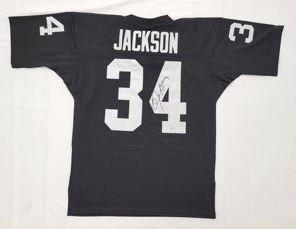 Bo Jackson Autographed Oakland Raiders Mitchell & Ness Authentic Jersey Beckett