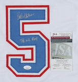Bob Horner Signed Atlanta Braves Jersey (JSA COA) 1978 NL Rookie of the Year/ 3B