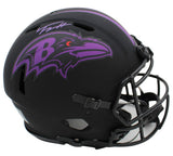 Trey Hendrickson Signed Baltimore Ravens Speed Authentic Eclipse NFL Helmet