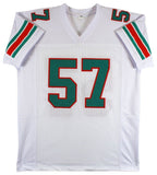 Dwight Stephenson Signed Miami Dolphins Jersey Inscribed HOF 98 (Beckett)All Pro