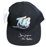 Rays Jim Morris "The Rookie" Authentic Signed Black Snapback Baseball Hat BAS 2