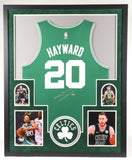 Gordon Hayward Signed Boston Celtics 34x42 Framed Jersey Display (Fanatics Holo)