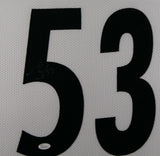 MAURKICE POUNCEY (Steelers white TOWER) Signed Autographed Framed Jersey JSA