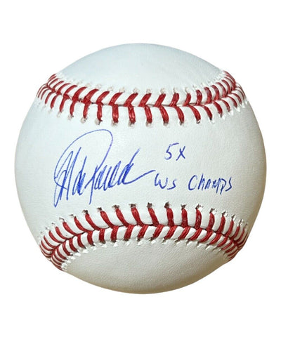 Jorge Posada Autographed ROMLB Baseball Yankees 5x WS Champs Beckett 41118