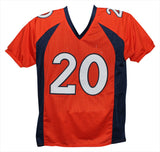 Brian Dawkins Autographed/Signed Pro Style Orange XL Jersey Beckett 38822