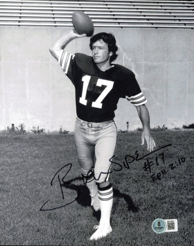 Brian Sipe Autographed 8x10 Photo Cleveland Browns Beckett BAS QR #BS12963